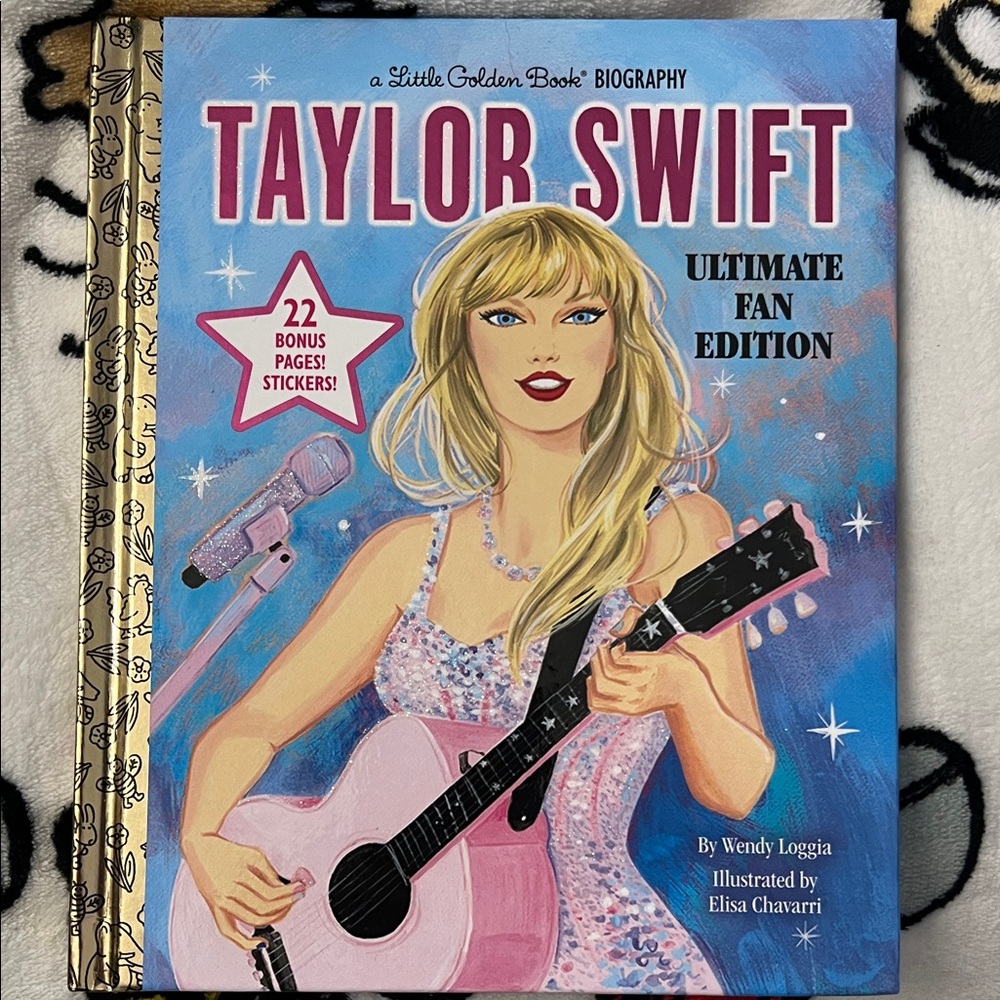Taylor Swift Kids Learning Toy Book - Pink and Blue